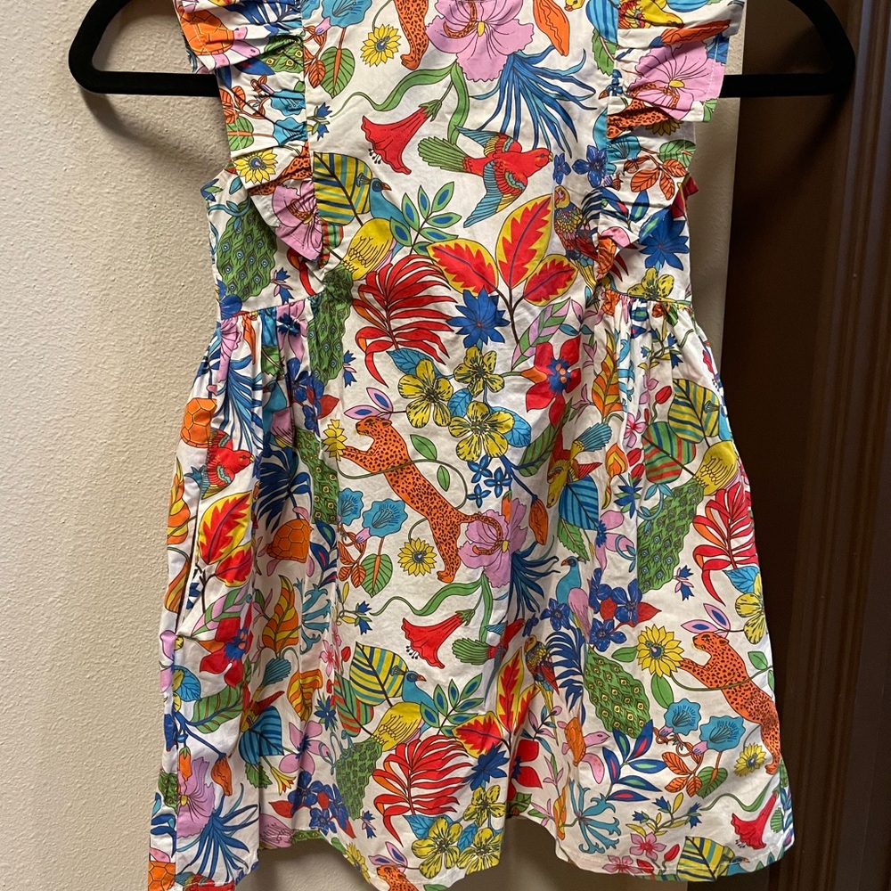 Mini Boden Floral Ruffle Dress NWT